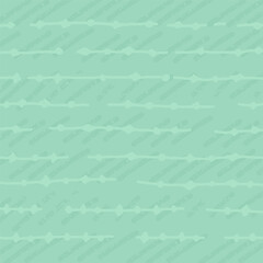 green, pale background with brush texture effect, weave plaid style fine broken lines. Irregular check repeat pattern. Square diagonal shape, grunge noise texture, distortion.