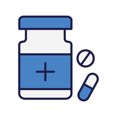 Obraz premium science symbol icon with white background vector stock illustration