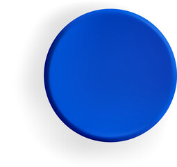 Blue Round Button