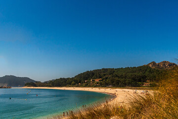 Paisaje en las Islas Cies.