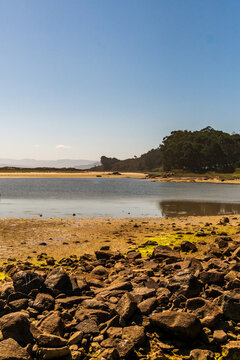 Paisaje en las Islas Cies.