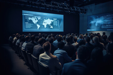 Audience at the conference hall. Business and Entrepreneurship concept.