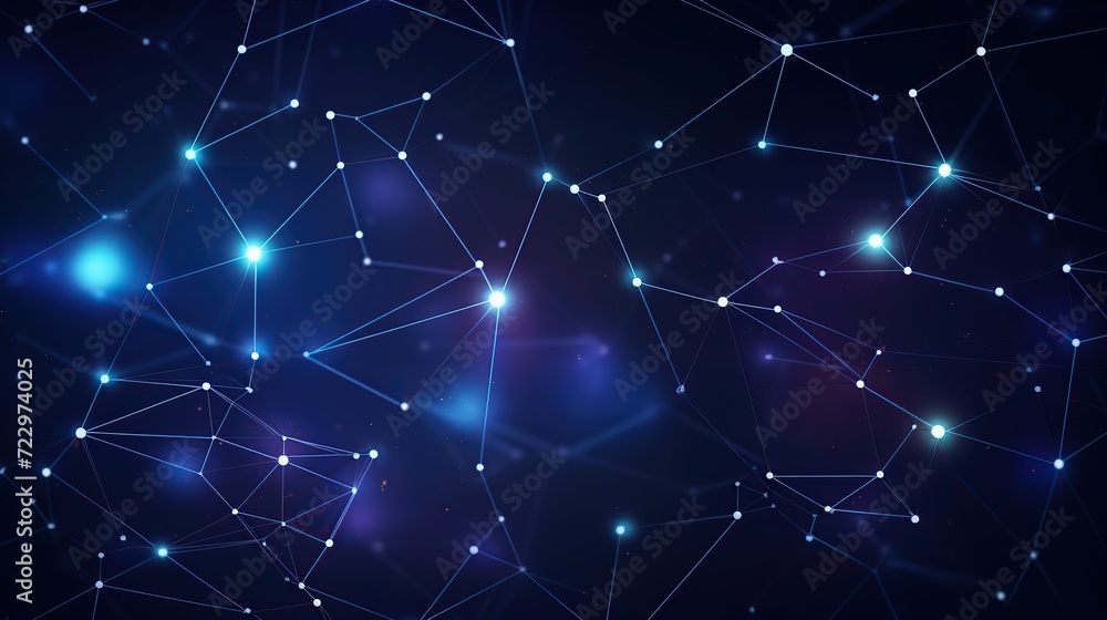 Poster futuristic technology wave. abstract communication background with connecting dots and lines.,abstra