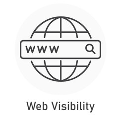 Web Visibility Vector Illustration Icon Design