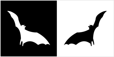 Illustration vector graphics of bat icon