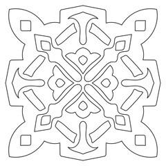 Mandala ornament flower decoration