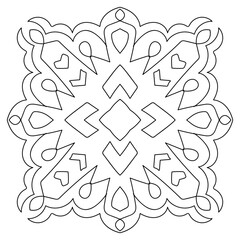 Mandala ornament flower decoration