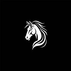 Fototapeta na wymiar Horse logo design vector template