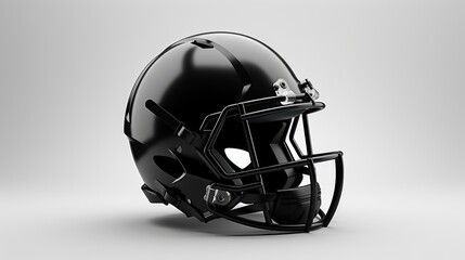 American football black helmet. Neural network AI generated art