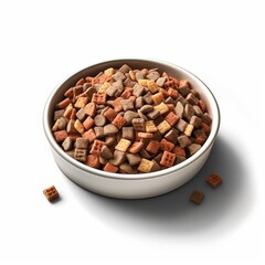 bowl of nuts isolated