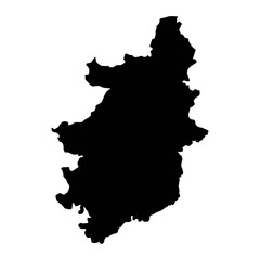 Obraz premium Bombali District map, administrative division of Sierra Leone. Vector illustration.