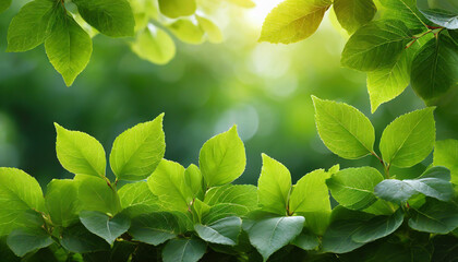 Closeup green leaves background, Overlay fresh leaf pattern, Natural foliage textured and background