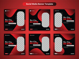 Black Friday Big Offer Sale Social Media Post Banner Template