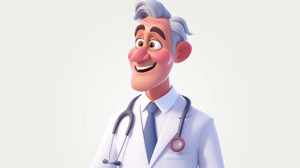 portrait of a doctor smiling face