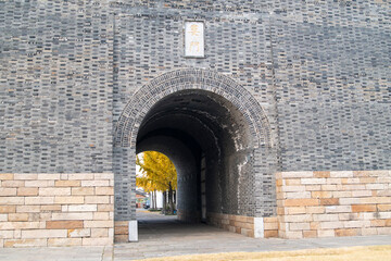 View of Loumen City Wall in Suzhou