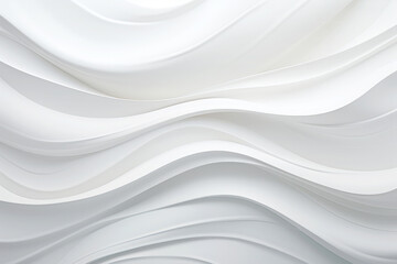 Obraz premium Abstract 3D curved shape white harmonious background