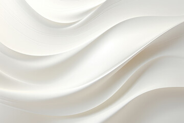 Abstract 3D curved shape white harmonious background