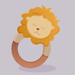 Baby item icon vector. Cartoon style
