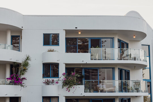 Modern apartment building facade in Port Macquarie north coast NSW