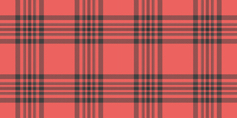 Event tartan texture pattern, diamond textile vector background. Windowpane fabric check plaid seamless in grey and red colors.
