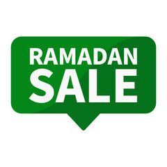 Ramadan Sale Text In Green Rectangle Shape For Promotion Sell Business Marketing Social Media Information
