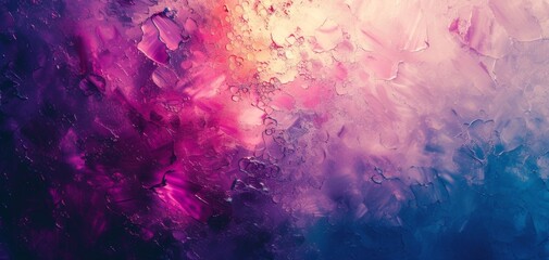 Vibrant Pink and Blue Particles Abstract Background.