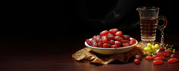 Delicious Sweet Red Grapes and Anise-Flavored Candies on a Table