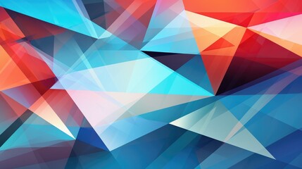 Obraz premium Kaleidoscopic Geometric Angles. Kaleidoscope-like geometric design with sharp angles and multiple colors.