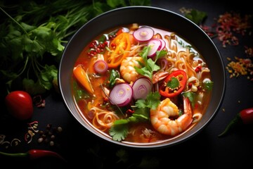 Spicy Shrimp Ramen Bowl