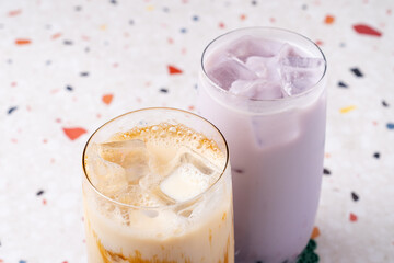 Blue orange monster, americano, coffee, ice, green tea latte, strawberry, latte, grapefruit, green grapefruit, ade, bubble tea, citrus tea, mango smoothie,