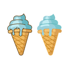 Ice cream icon vector illustration. flat icon for apps and websites