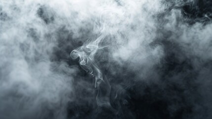 Actual smoke with an empty core and an explosion outward.  - obrazy, fototapety, plakaty