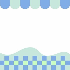 blue background with frame