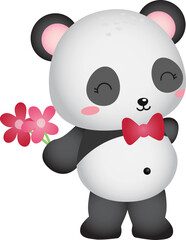 Valentine Panda Bear