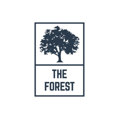 Fototapeta premium Tree logo design. Pine forest logo vector illustration