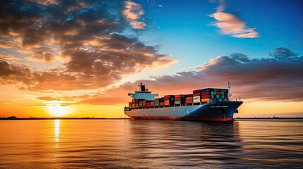 Oceanic Giants: Beholding the Magnificence of Container Vessels