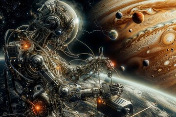 A Mechanical Cyborg Pirate