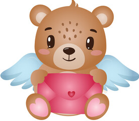 Obraz premium Valentine Teddy Bear