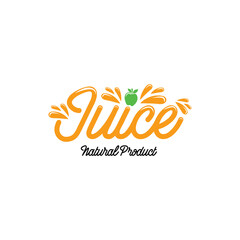 Fruit juice logo. Fresh drink logo.