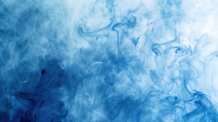 Blue Abstract Waves Background.