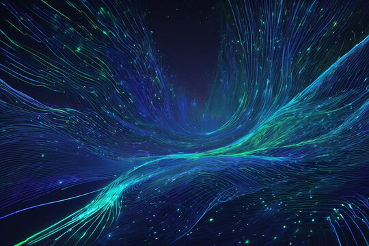 fraktaler flie&szlig;ender 3d Hintergrund