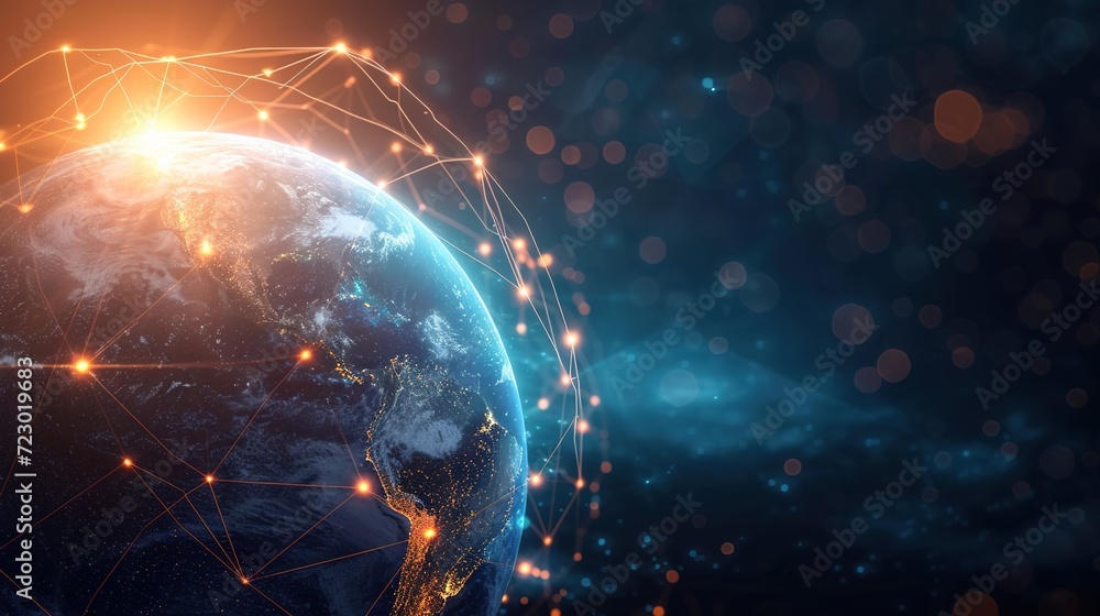 Poster worldwide communication and networking systems.