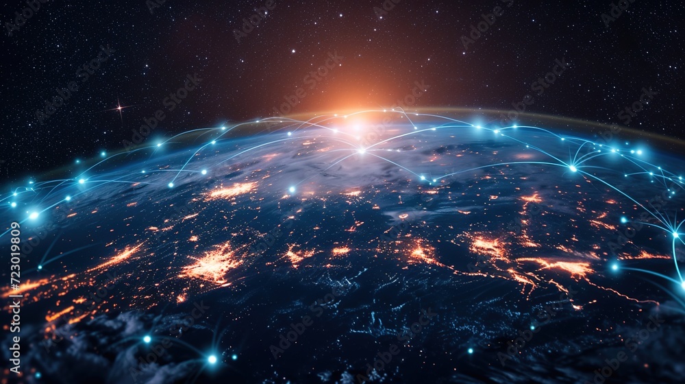 Poster worldwide communication and networking systems.