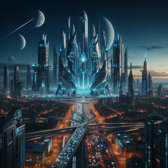Futuristic world cities where humanity will live in the future