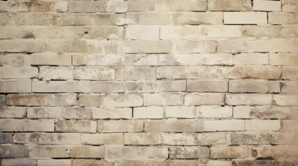 Old brick wall background with cream color