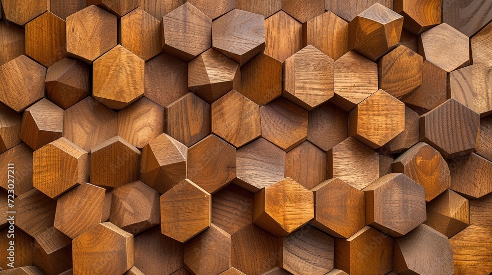 Poster abstract geometric background featuring overlapping triangles.