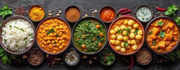 various_indian_dishes_being_served_in_sauce