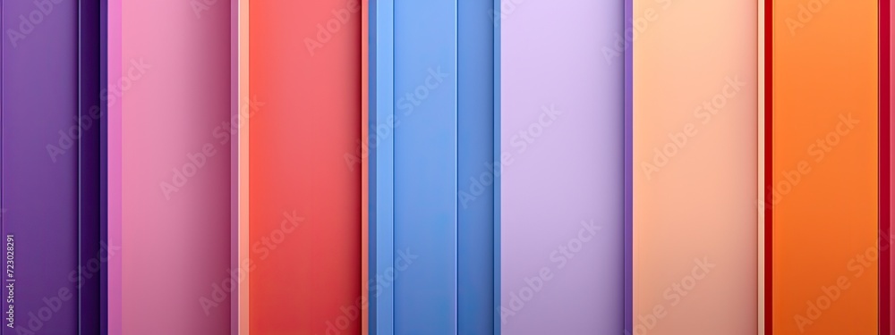 Poster a macro photograph capturing the vibrant colors of stacked paper sheets.