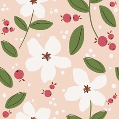 seamless floral pattern with flowers oriental style Modern flower cloth, luxurious fabrics, cotton pattern, wallpaper, satin fabric, book covers, wrapping paper background