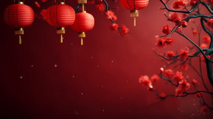 Chinese new year background, red background